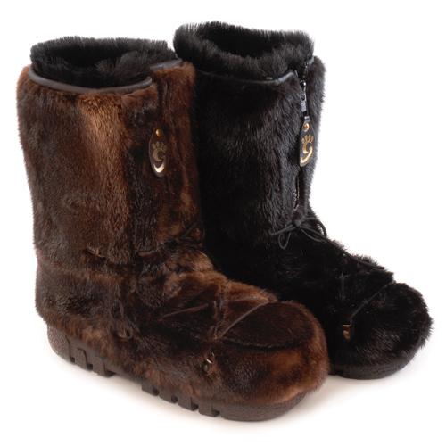 botte a poils pour femme