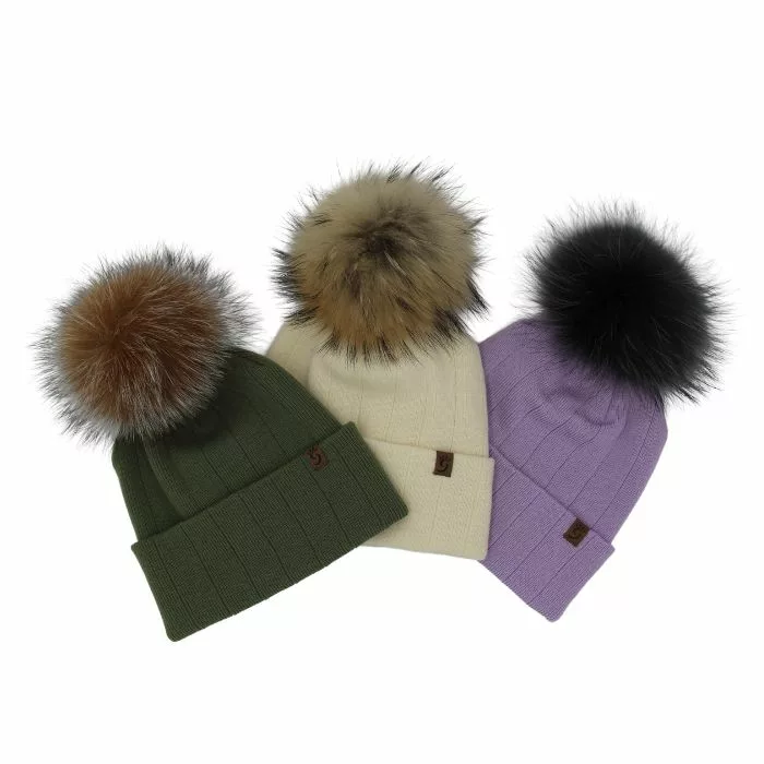 Tuque hiver femme en trois couleurs