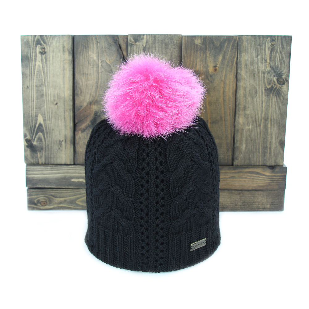 Pom Pom Fur Winter Hats for Women Made 