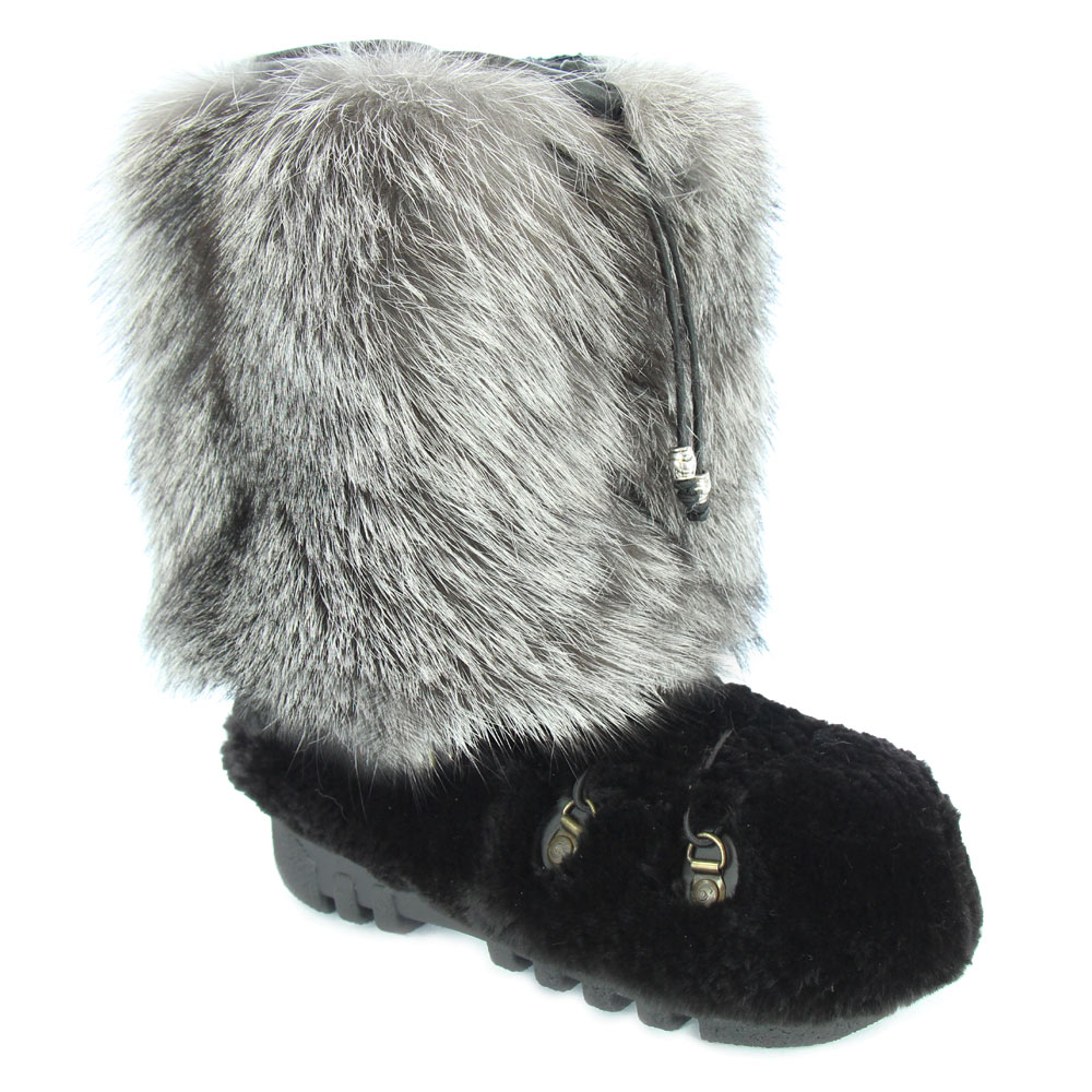botte fourrure renard