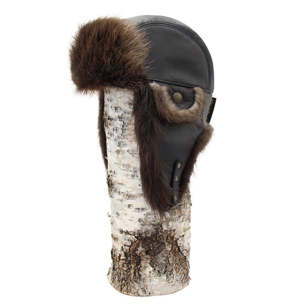 Natural beaver fur aviator hat - Quality & Style everyday