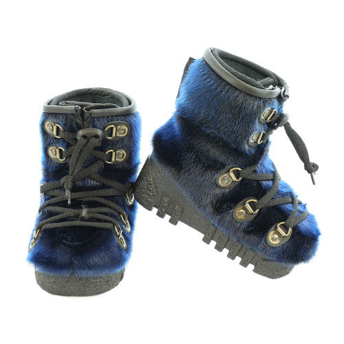 baby winter boots blue sealskin