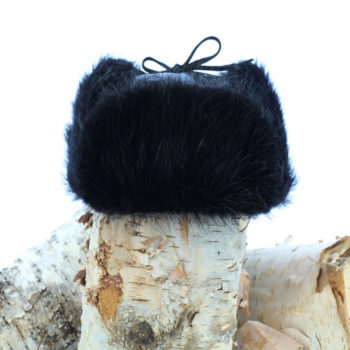 Chapeau style cloche en castor rasé noir – Artisans Canada