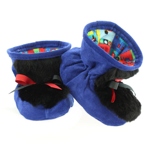 Baby boys slippers -Bear Paw style- Made by Grenier FG