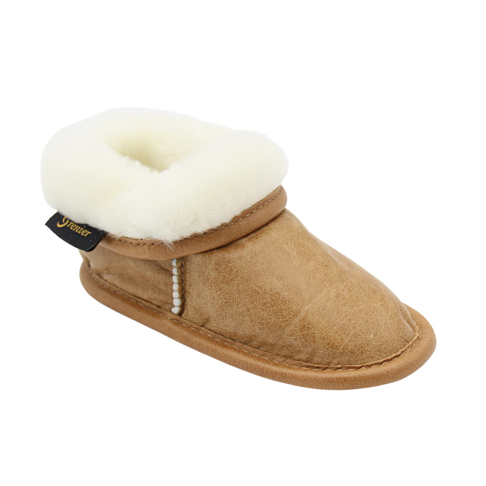 Pantoufles Fermées Femme Doublées – Cuir, Antidérapantes – Pour Intérieur Et Extérieur – Confort Chaud, Style Jardin