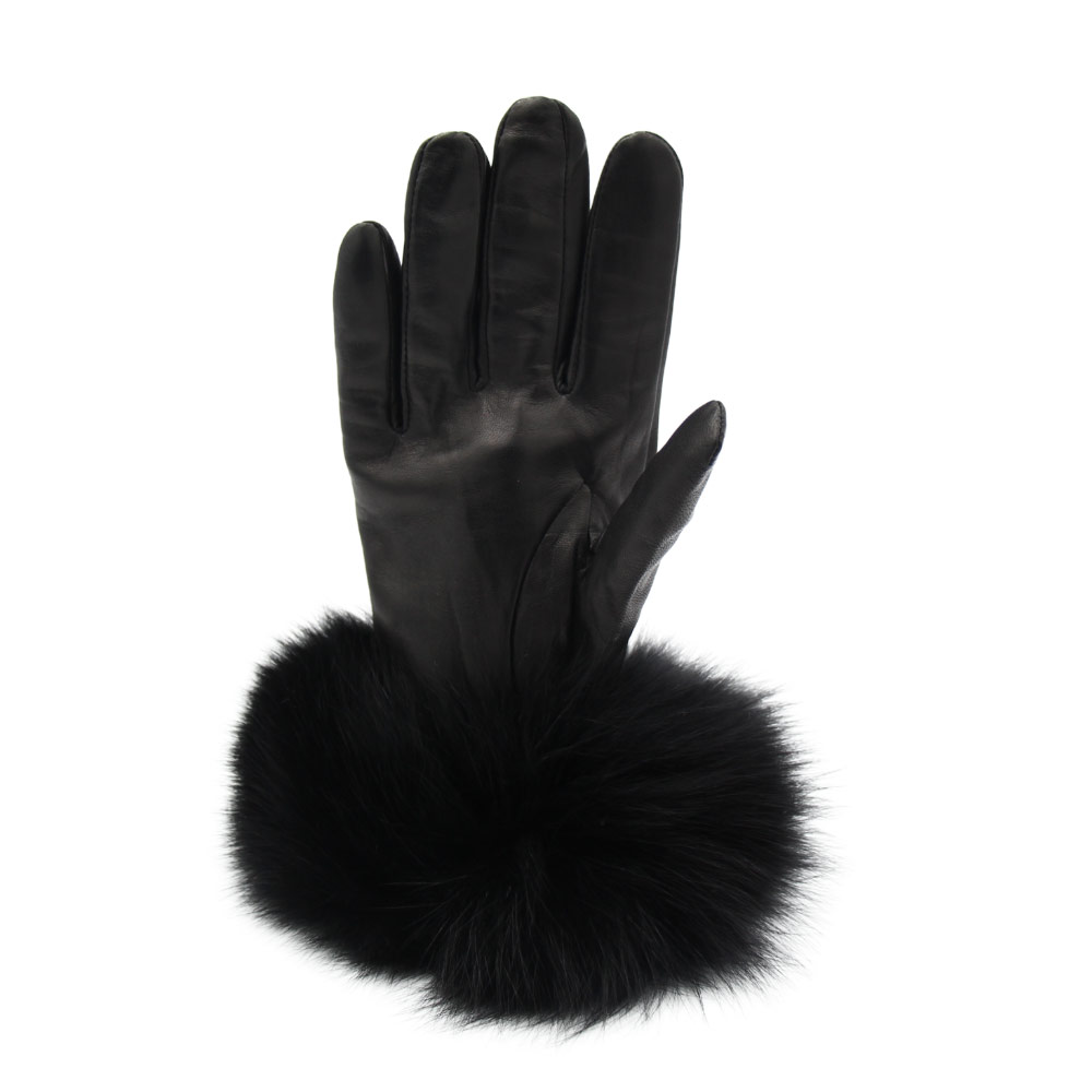 1pair Deerskin Velvet Women's Winter Gloves, Cute Thick Plush