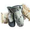 seal skin mittens natural deluxe