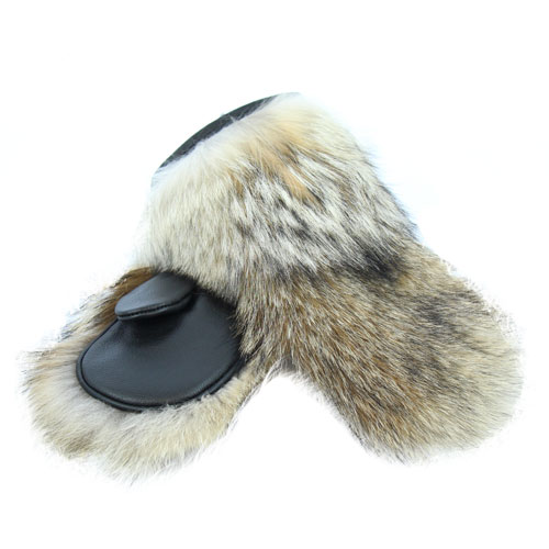 genuine fur mittens