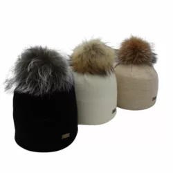 Pompom fur hat - rita model