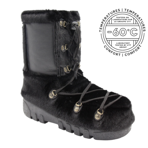 Winter seal skin boots black jeans