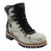 winter boots Saute-Mouton in black spotted cow and genuine leather