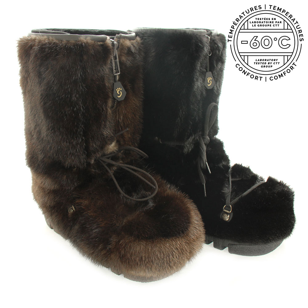 real fur winter boots