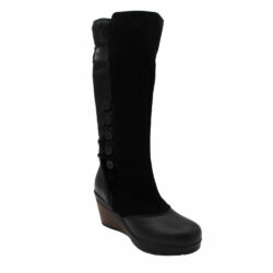 Botte haute pour femme Maria noire