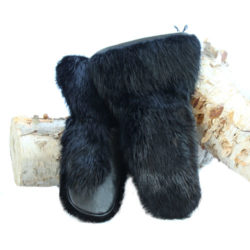 black beaver deluxe snowmobile mittens