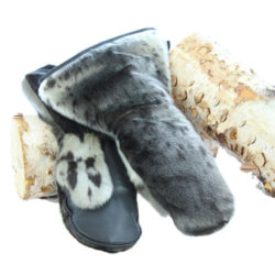 Seal skin mittens