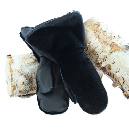 black seal skin mittens snowmobile gear