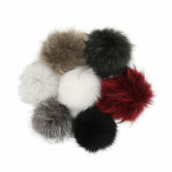 Pompons fourrure véritable variés