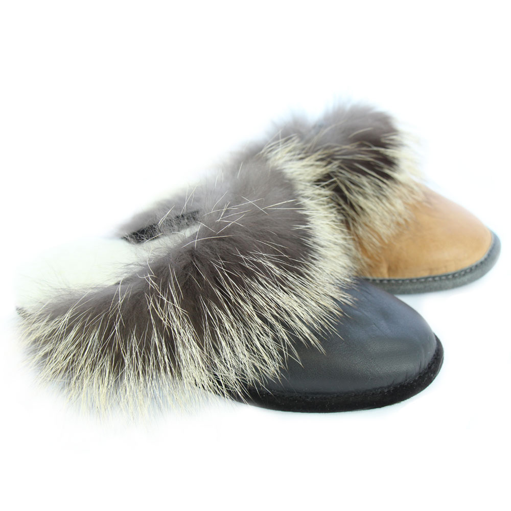 mens fur mules
