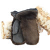 natural otter outdoor mittens