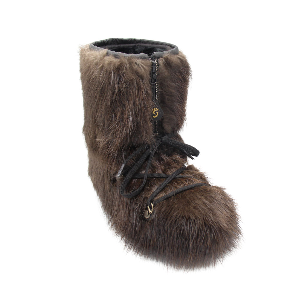 snow boots natural beaver