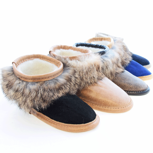 rabbit skin slippers
