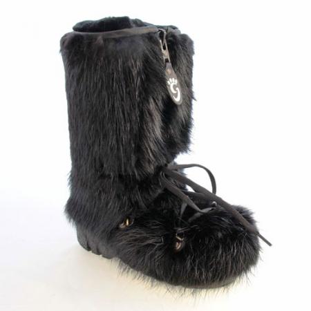 beaver fur slippers black beaver fur boots fourrures grenier beaver fur slippers black beaver fur boots fourrures grenier