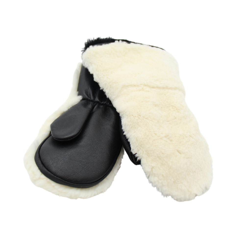 sheared beaver mittens