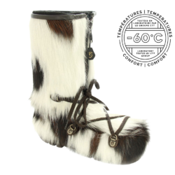 Botte de poil en fourrure de vache naturelle
